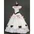 Victorian Southern Belle Princess Ball Gown Formal Reenactor White Lolita Dress Costume