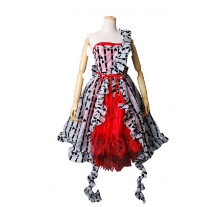 Alice In Wonderland Cosplay Alice's Um Red Court Dress 
