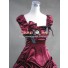 Southern Belle Satin Ball Gown Prom Wedding Red Dress