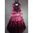 Victorian Lolita Southern Belle Satin Gothic Lolita Dress Red