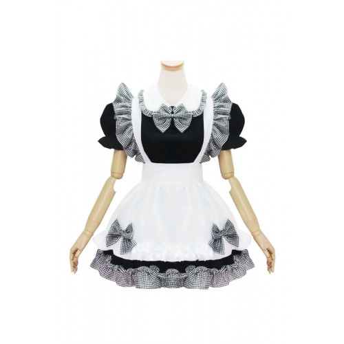 Princess Cosplay Lovely Lattice Maid Costume