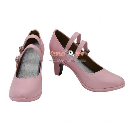 K Return Of Kings Neco Dress Pink Cosplay Shoes