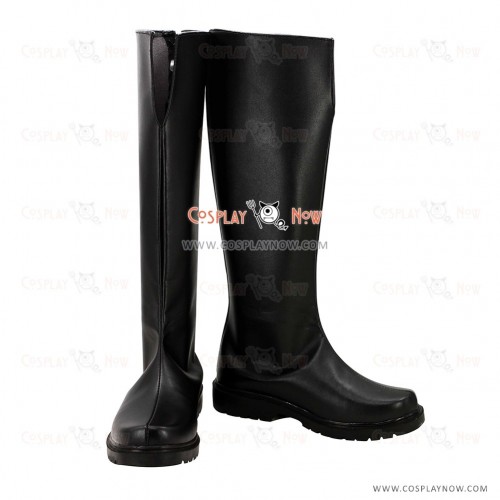 Aldnoah Zero Slaine Troyard Black Cosplay Boots