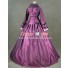 Victorian Civil War Ball Gown Prom Satin Evening Dress