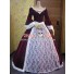 Marie Antoinette Victorian Wine Red Dress Ball Gown Prom