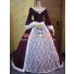 Marie Antoinette Victorian Wine Red Dress Ball Gown Prom