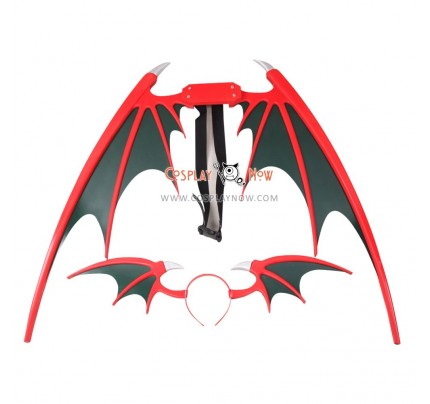 Vampire Darkstalker Morrigan Aensland Wings and Headband Cosplay Props