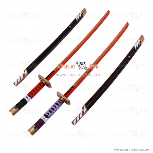 Sengoku Night Blood Cosplay Takeda Shingen props with swords