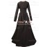 Carnival Renaissance Medieval Eleonore Brown Dress Robe Halloween Cosplay