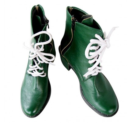 Shiny Green Sailor Moon Cosplay Shoes Kino Makoto Boots