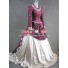 Victorian Lolita French Bustle Gothic Lolita Dress Wine Floral