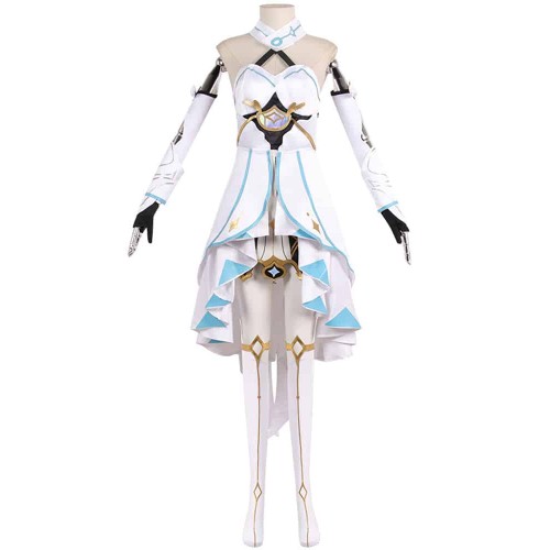 Genshin Impact Traveler Lumine Cosplay Costume