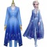 Frozen II Cosplay Princess Elsa Costume Blue Dress