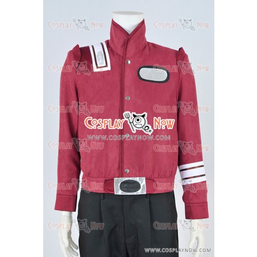 Star Trek III V Cosplay Bomber Red Suede Costume