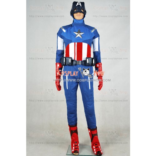 The Avengers Captain America Steve Rogers Uniform Cosplay Costume