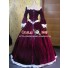 Marie Antoinette Victorian Wine Red Dress Ball Gown Prom