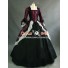 Marie Antoinette Victorian Dark Red Wedding Dress Ball Gown Prom