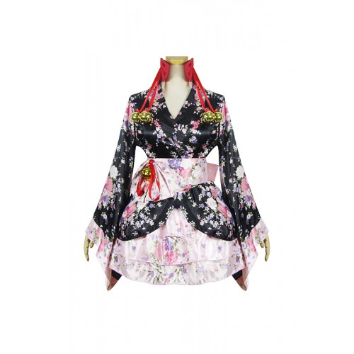 Lolita Cosplay Sakura Kimono Dress Costume