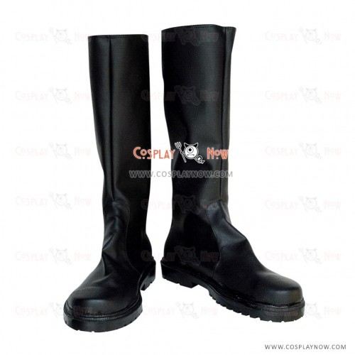 D.Gray-man Cosplay Shoes Bak Chan Black Boots