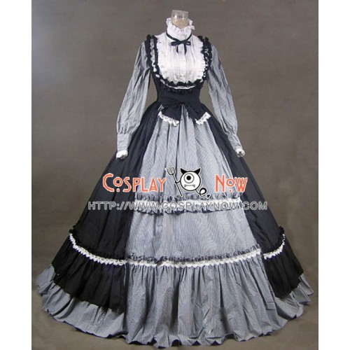 Victorian Gothic Lolita Steampunk Dress Ball Gown Cosplay Costume