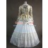 Civil War Satin Jacket Gown Dress Wedding Dress