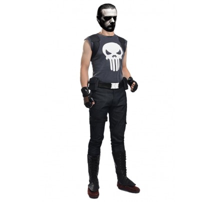 Frank Castle Costume from Punisher - Adult Halloween Punisher Costume
