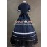 Renaissance Gothic Lolita Blue Dress Ball Gown Prom