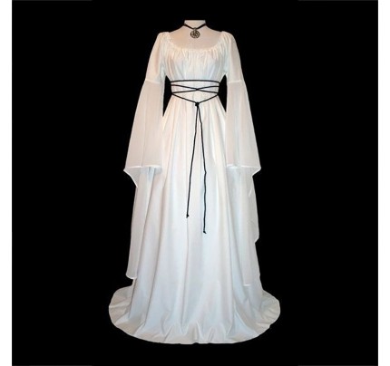 Historical Long Sleeve Round Neck Dress Halloween Halloween Party 