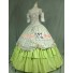 Victorian Civil War Ball Gown Prom Reenactment Clothing Steampunk Green Lolita Dress Costume