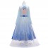 Frozen Cosplay Princess Elsa Costume Printed Girl Dress for Children