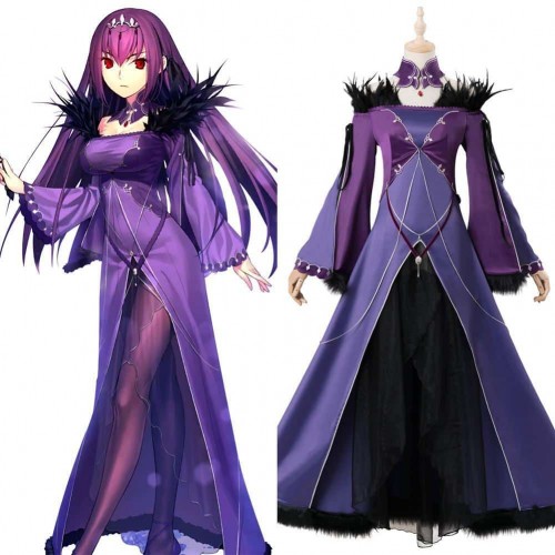 Anime Fate Grand Orde Fate Go Fate Grand Order FGO Fate Go Scathach Skadi Cosplay Dress Costume