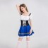 German Oktoberfest Cosplay Maid Costume Festival Blue Dress