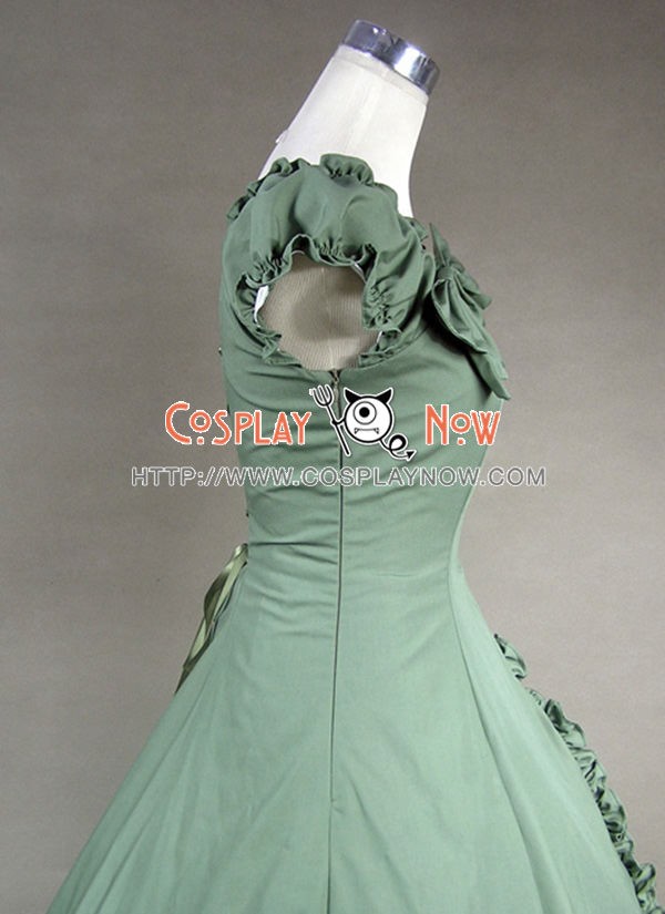 green southern belle dress