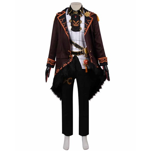 Genshin Impact Diluc Ragnvindr Cosplay Costume