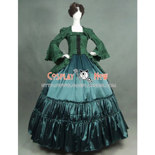 Victorian Lolita Reenactment Theatre Punk Lolita Dress Olive