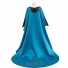 Frozen Cosplay Princess Anna Costume Blue Layered Girl Dress for Children