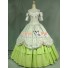 Victorian Civil War Ball Gown Prom Reenactment Clothing Steampunk Green Lolita Dress Costume