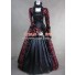 Victorian Lolita Georgian Reenactment Gothic Dress Red