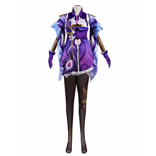 Genshin Impact Keqing Cosplay Costume Dress