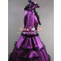 Southern Belle Gothic Satin Purple Dress Ball Gown Prom