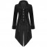 Medieval Historical Retro Medium Length Punk Coat Tuxedo