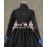 Renaissance Gothic Ball Gown Prom Black Cotton Blends Dress