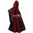 Carnival Renaissance Medieval Robe Guinevere Bordeaux-Black Red Dress