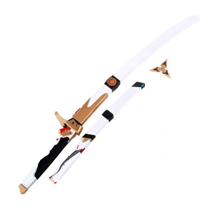 OW Genji Nihon Skin Sword Dagger and Spear Cosplay Props