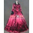 Marie Antoinette Victorian Ball Gown Cosplay Red Wedding Dress