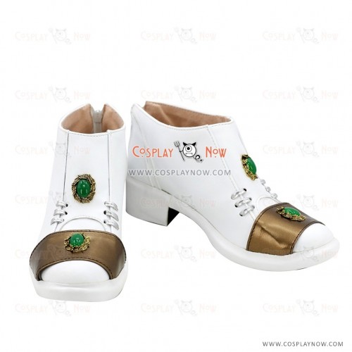 JoJo's Bizarre Adventure Rohan Kishibe White Golden Cosplay Shoes