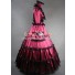Victorian Lolita Southern Belle Satin Gothic Lolita Dress Red