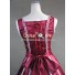 Civil War Gothic Southern Belle Ball Red Gown Dress