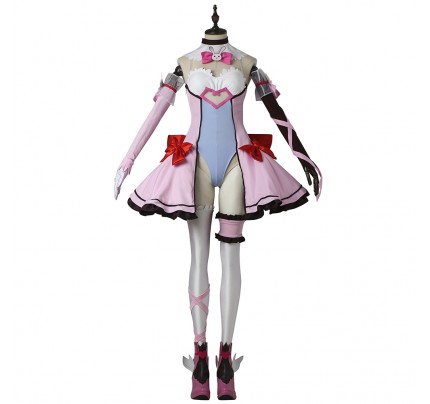Overwatch OW Cosplay D.Va Costume Pink Dress