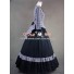 Civil War Victorian Tartan Evening Gown Gray Dress